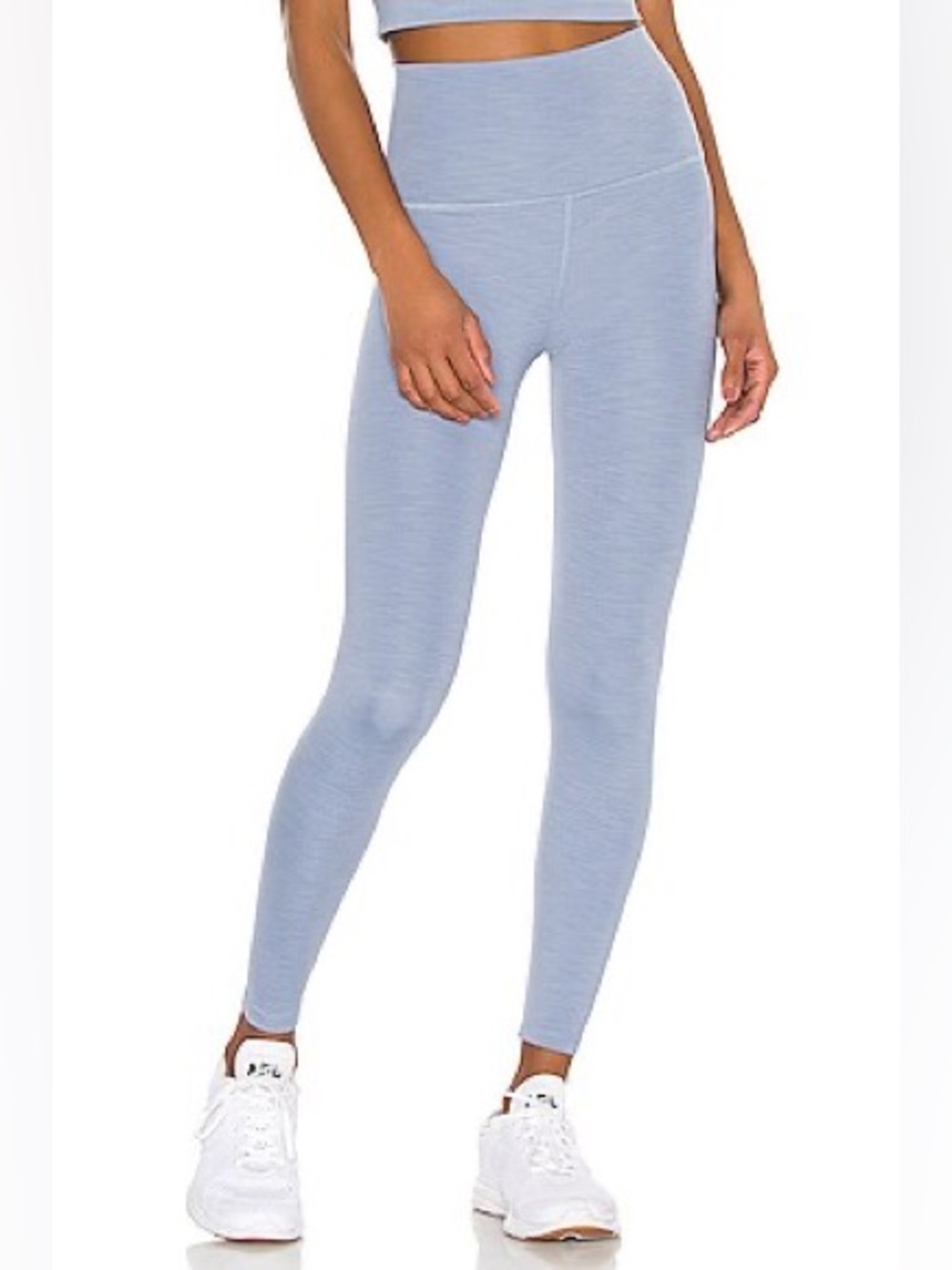 Beyond Yoga Heather Rib High Waisted 23” Leggings XS Serene Blue